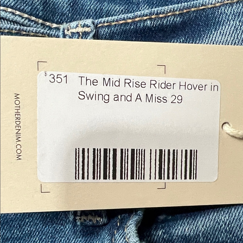 MOTHER Straight Leg Jeans in Classic Denim - Picture 6 of 9